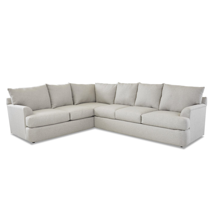 Klaussner Furniture Findley 2 Piece Upholstered Sectional & Reviews